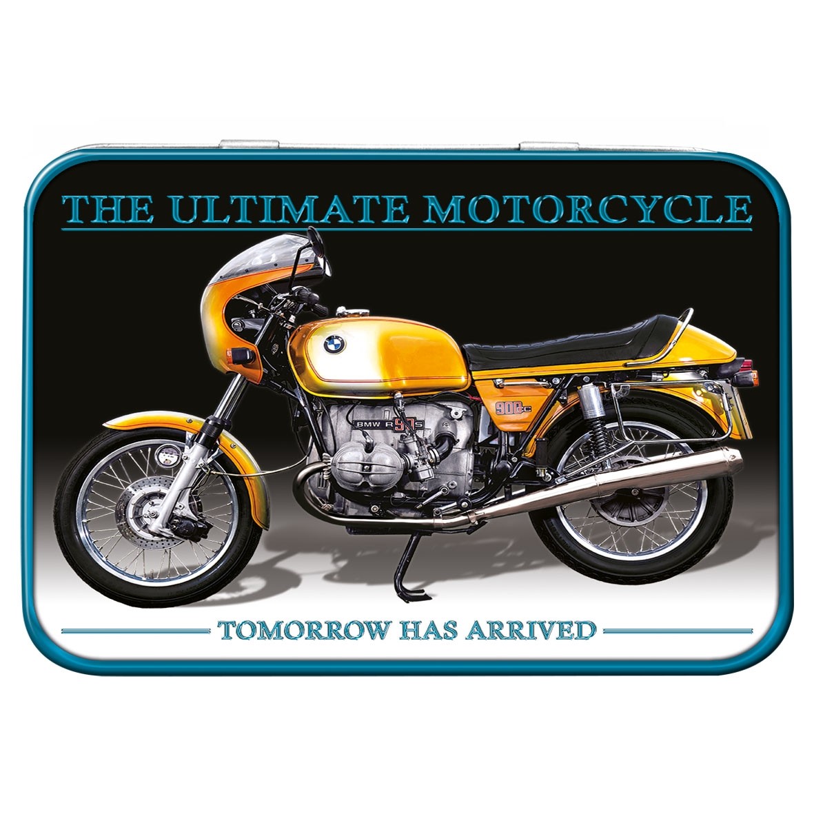 Keepsake tin featuring BMW R90S 11.1cm