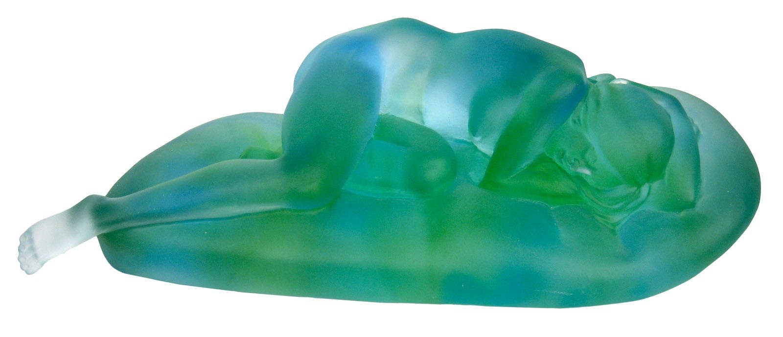 Crystal Glass Lady Sleeping 31cm Ex Display