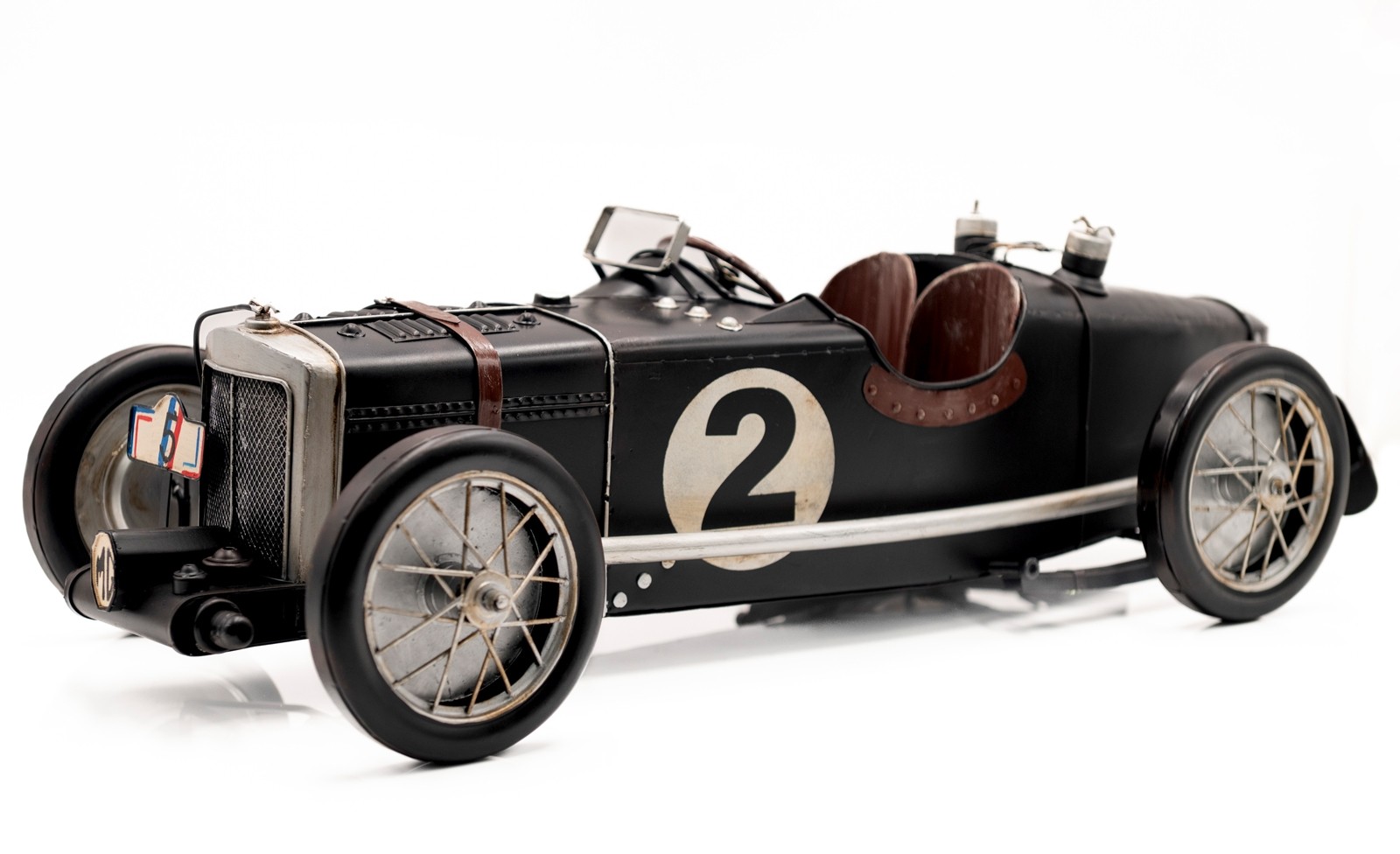 1930s Sports Car Decoration Black - 60cm