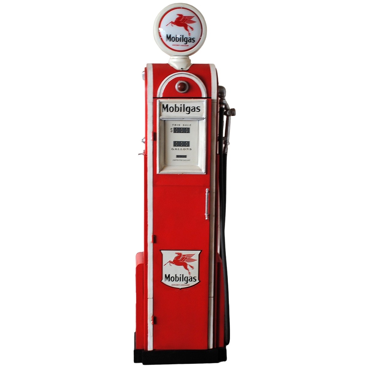 Big Gas Pump Decoration - Red - 180cm