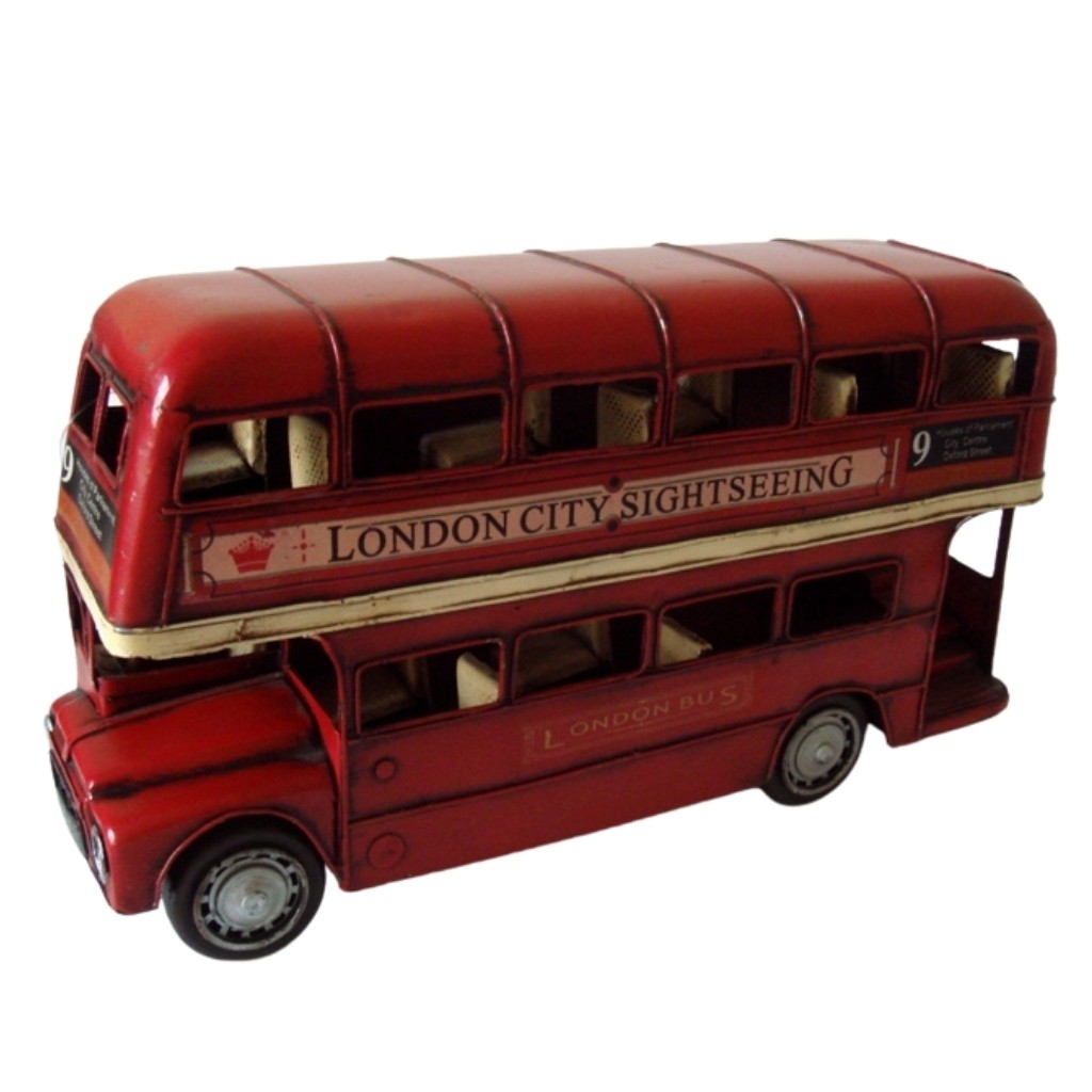 32cm Red Double Decker Sight Seeing Bus