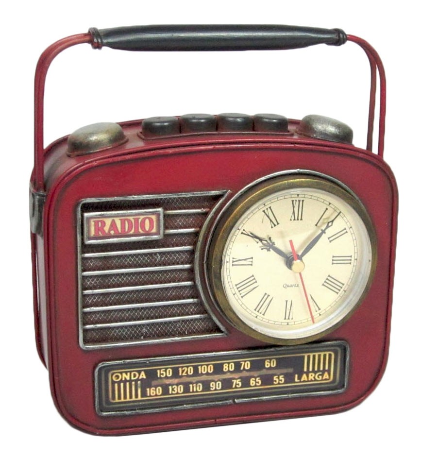 Radio Clock Coin Bank - 22cm