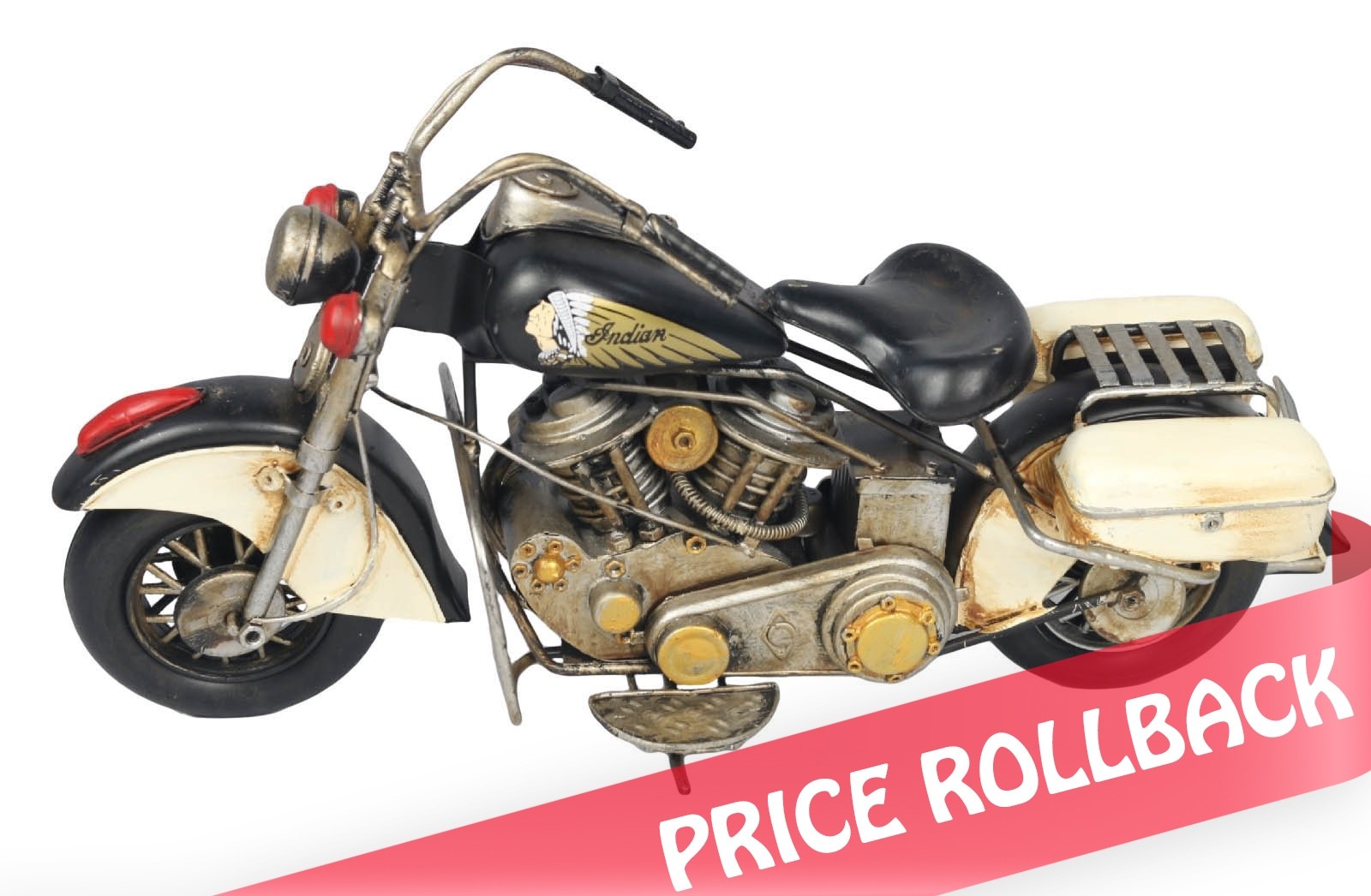Vintage Motorcycle Indian - 37cm