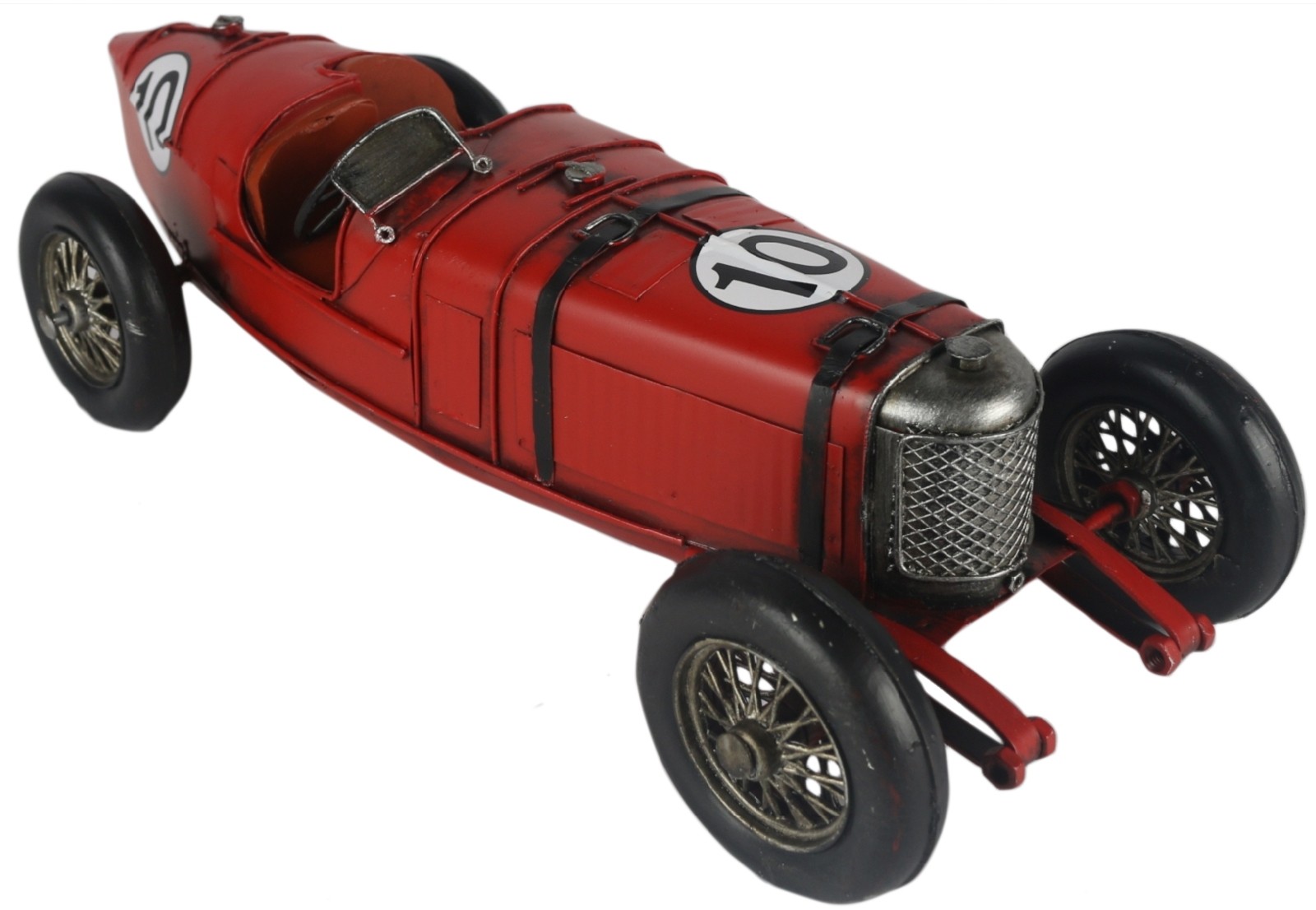 Red Boat Tail Vintage Sports Car - 32.5cm