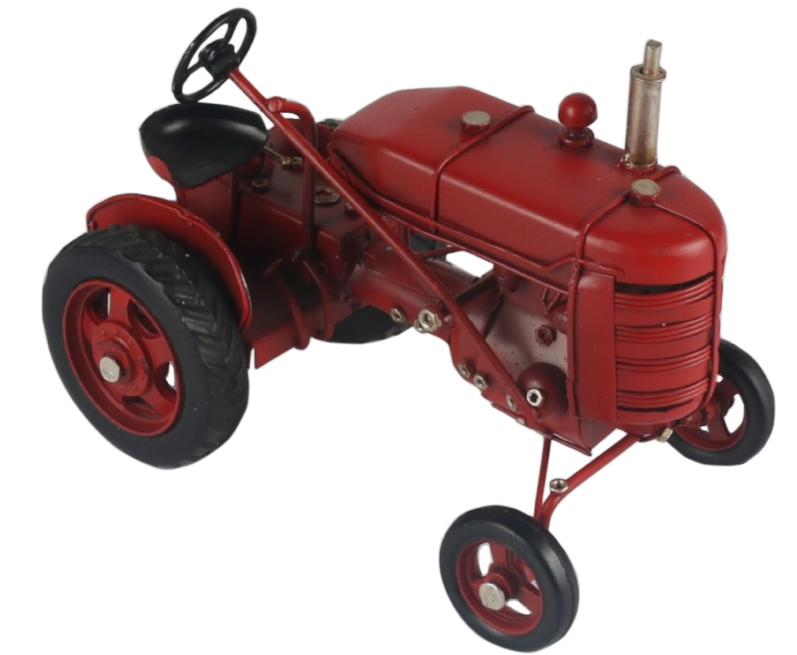 Red Vintage Tractor - 16.5cm