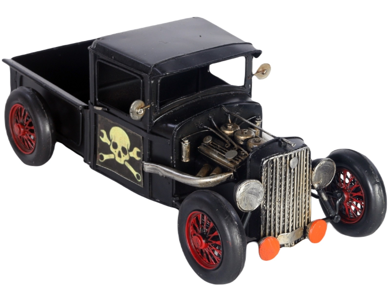 Hot Rod Drag Racer Truck - Black  - 33cm