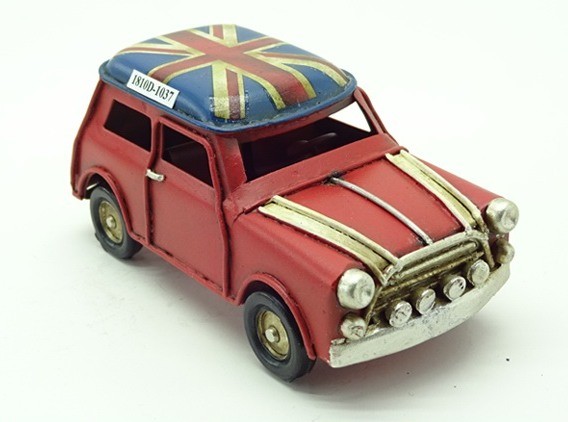 Nostalgia 60s Car Union Flag Roof - 11cm