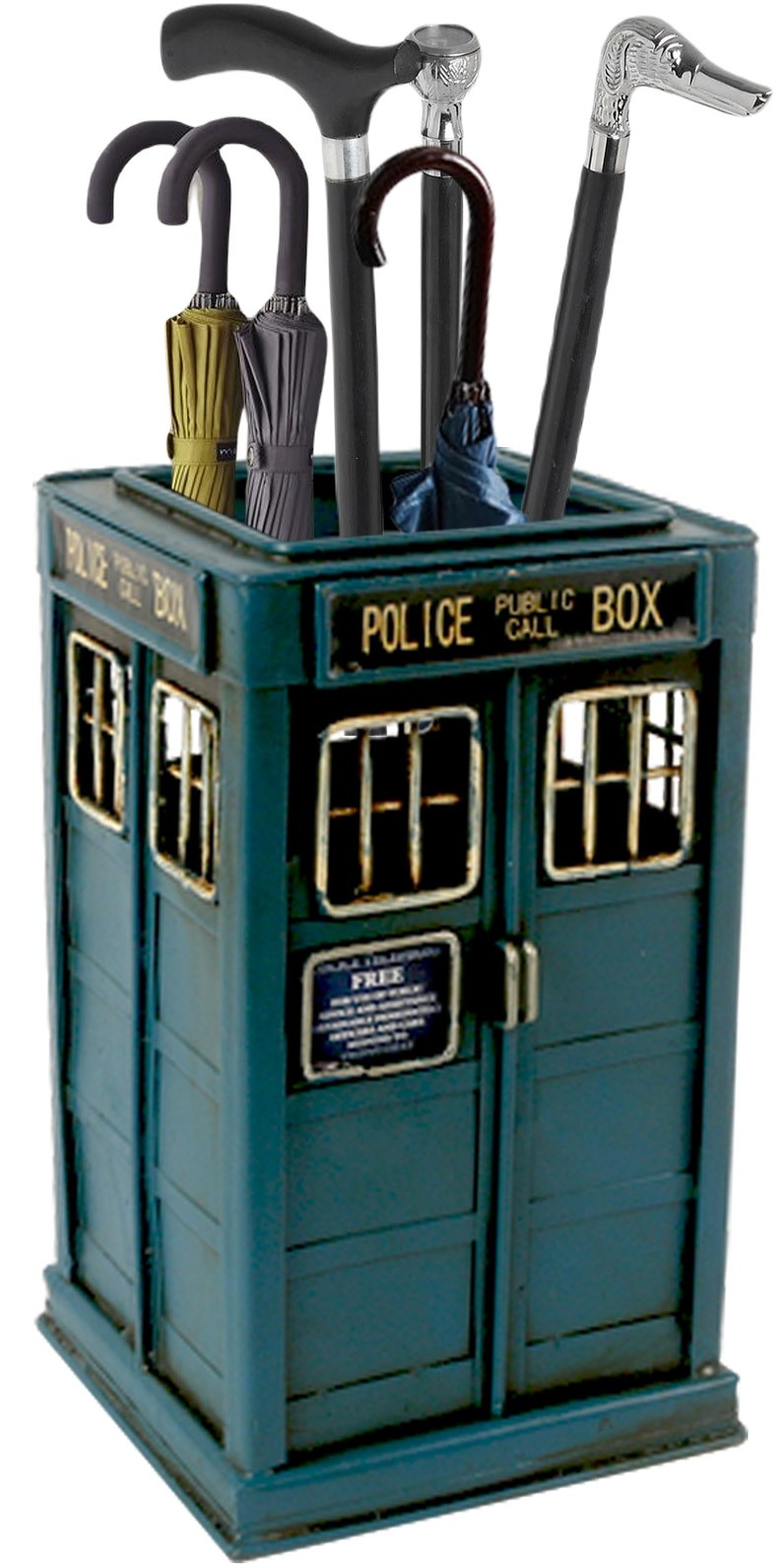 Police Box  Walking Stick / Umbrella Stand - 48cm