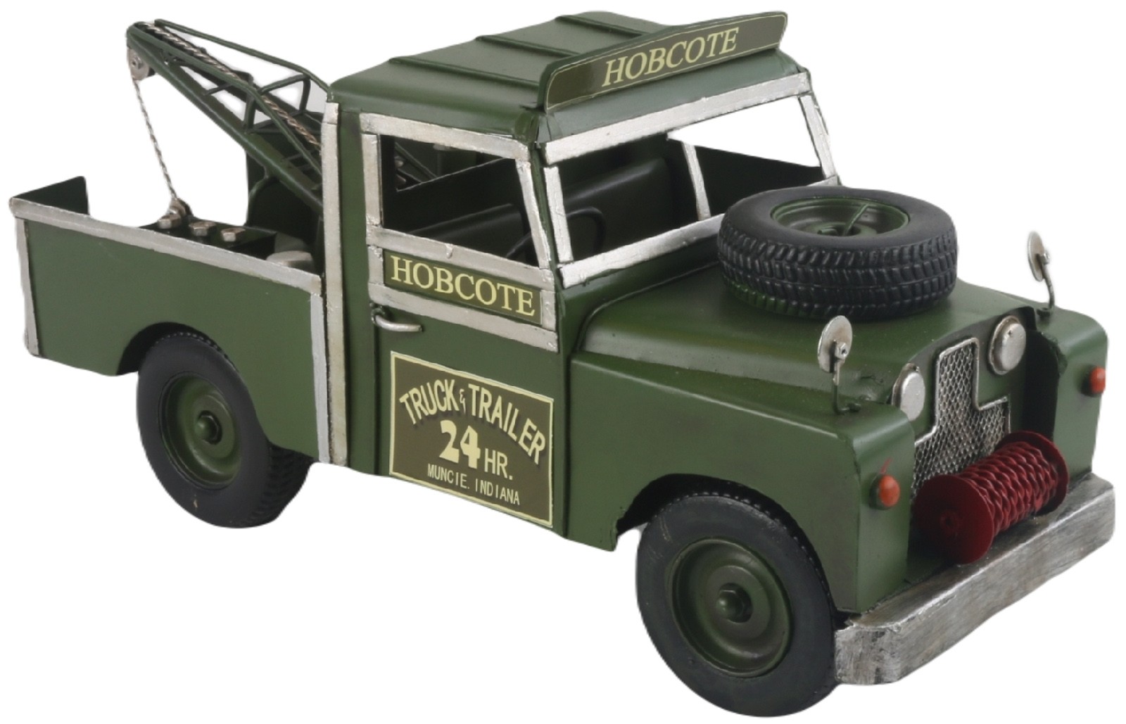 4X4 Tow Truck Green - 34cm