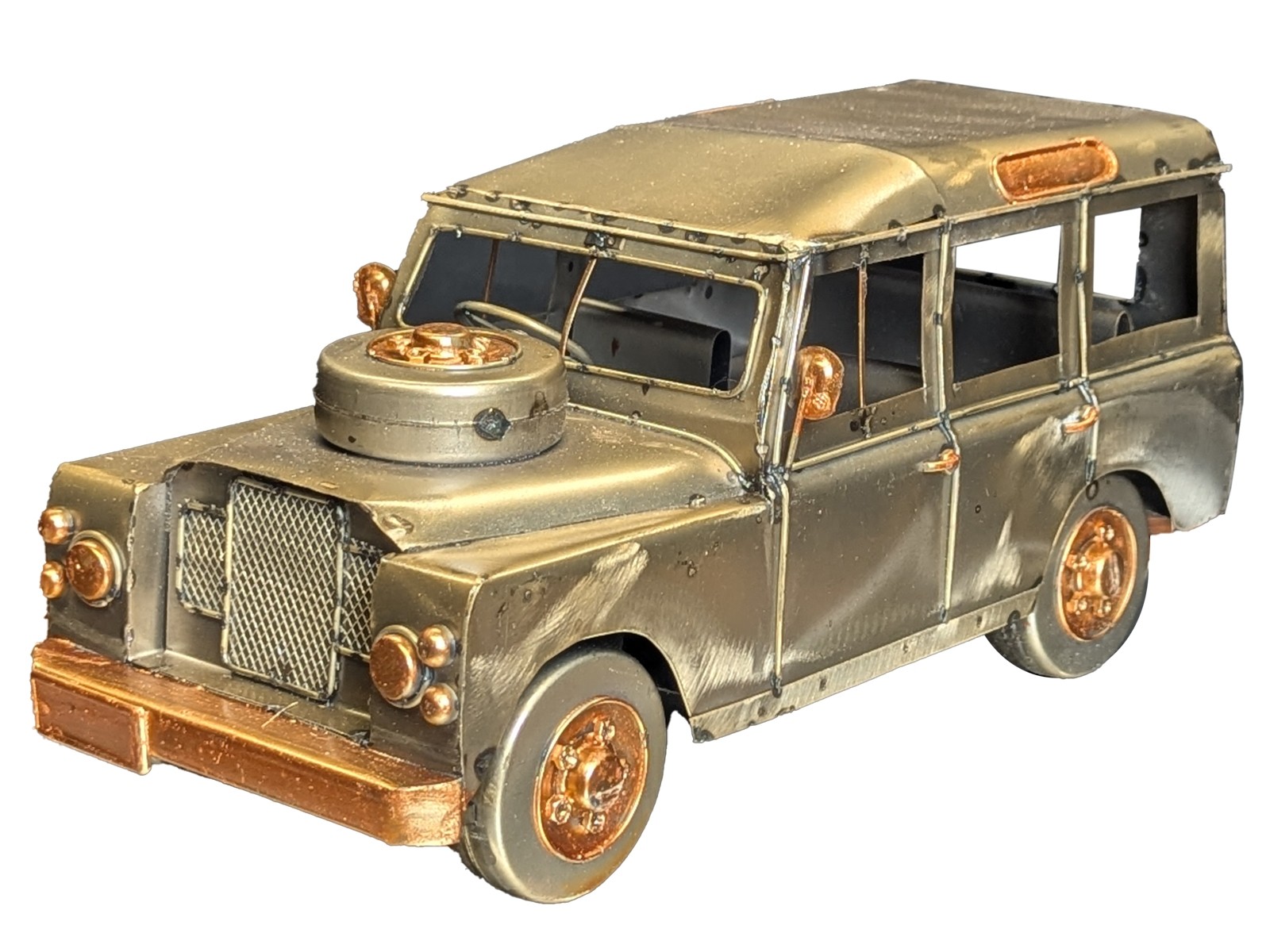 4X4 Station Wagon - Polished Metal - 33cm