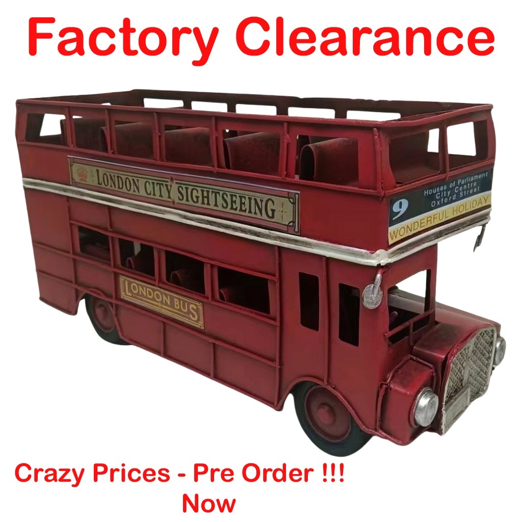 Open Top London Bus - 25cm - PRE-ORDER