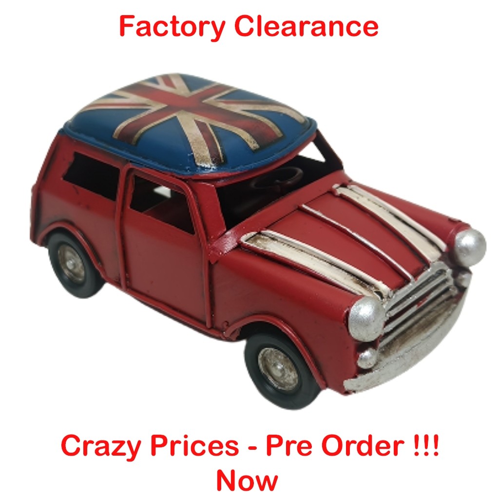 Nostalgia 60s Car Union Flag Roof - 11cm - PRE-ORDER
