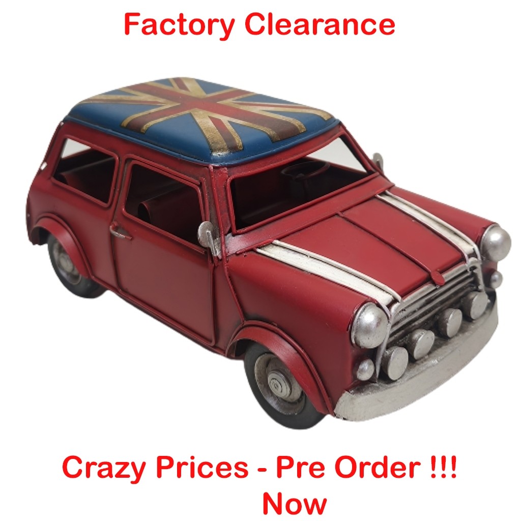 Nostalgia 60s Car Union Flag Roof - 25cm - PRE-ORDER