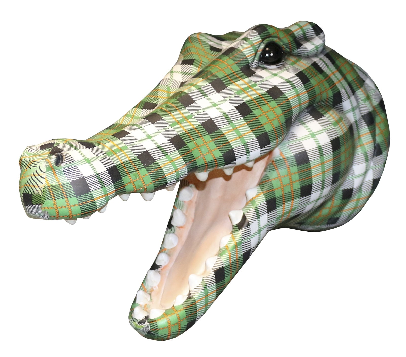 Crocodile Head (Green Tartan) ** Seconds **