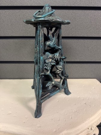 Cast iron Hanging or standing  candle lantern