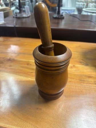 Wooden Pestle & Mortar