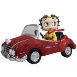 Betty Boop In Motor Car - Red Glitter ** 30cm