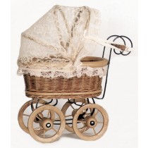 Mini Pram with Lace Hood (MIN 4)