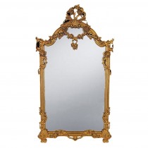 Gold Floral Carved Mirror 153 x 87cm