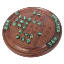 Solitaire with Marbles Sheesham Wood - 22cm