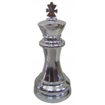 King Chess Piece Nickel Plated Aluminium 65m