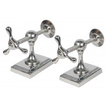 Aluminium Screw Bookends 43.5cm