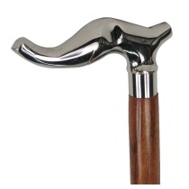 Sheesham Wood Elephant Walking Stick Nickel Top 91.5cm