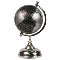 Globe On Aluminium Stand 39cm
