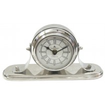 Table Clock Nickel Finish 24cm