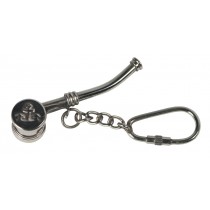 Whistle Keyring Nickel (Batches of 12) 7.5cm