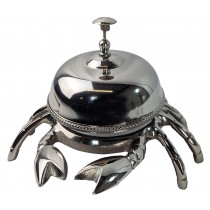 Giant Nickel Plated Crab Bell - 22cm