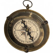 Compass 8.5cm - Antique Brass Finish