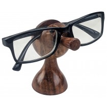Bobble Head Glasses Stand - Sheesham Wood 9cm