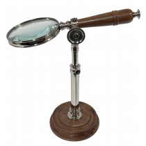 Nickel Magnifying Glass on Sheesham Wood Stand