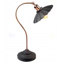 Daisy Lamp Matt Black - Copper Plated Arm 52cm (Bulbs not included)