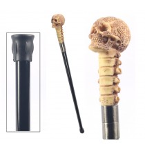 Skull Swagger Cane / Walking Stick 94cm