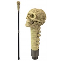Skull Swagger Cane / Walking Stick 94cm