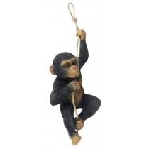 Rope Hanging Chimp 39cm