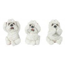 Set Of 3 Westies - Hear Speak, & See No Evil - 8cm