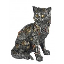 Steampunk Standing Cat 20.0cm