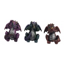 Set Of 3 Dragons - Hear Speak, & See No Evil- 8.5cm