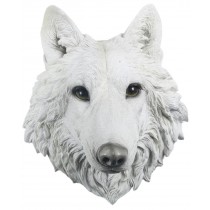 White Wolf Head Wall Art 46.5cm