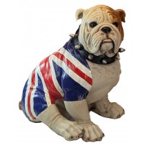 Sitting Bulldog (Union Jack) 53cm