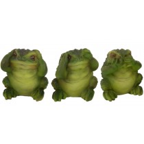 Set of 3 No Evil - Frogs 7.5cm