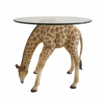 Giraffe Glass Top Table 54.5cm 