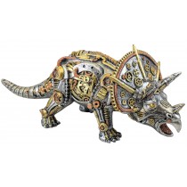 Steampunk Triceratops - 37.5cm Silver