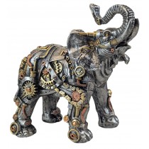 Steampunk Elephant - Silver Finish 22.5cm