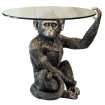 Monkey Glass Top Table - 57cm