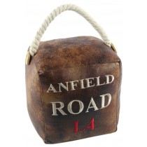 16cm Faux Leather Anfield Road L4 Doorstop