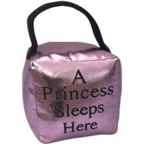 16cm Pink A Princess Sleeps Here Doorstop (Case Price for Case Qty Only)